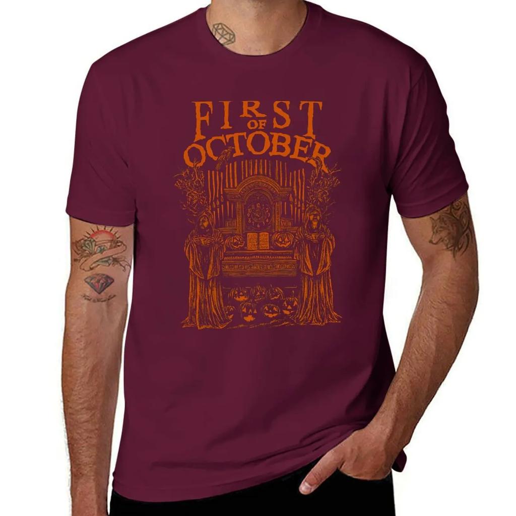 First Of October T-Shirt Graphic T Shirts Plus Sizes Baggy Shirts Tshirts for Men