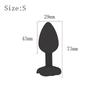 Rose Silicone Anal Plug Set of 3 Sizes Prostate Massager Butt Plugs Stimulator for Couples Men Women Anal Trainer Sex Toy