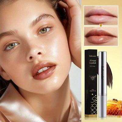 Schwarzer Honig-Lippenstift. Die beste Wahl zum Schutz der Lippen. Langanhaltender, lichtechter, nicht klebender, feuchtigkeitsspendender Honig-Lippenbalsam mit Vitamin E.