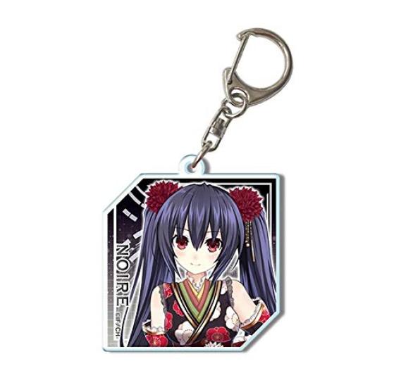Mainichi Compile Heart Acrylic Keychain Design 02 (Noir)