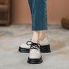 Summer new women's 8 inner height-increasing thick-soled muffin strap-on soft-soled non-slip small leather shoes