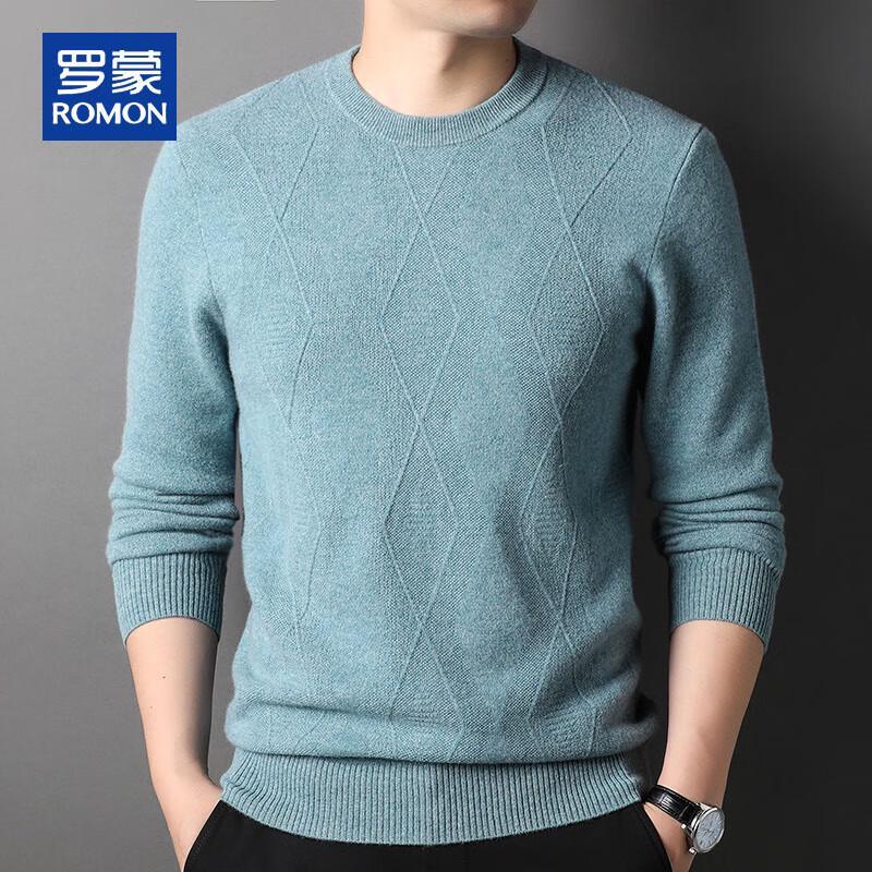 ROMON Men's 100% Pure Cashmere Pullover Sweater