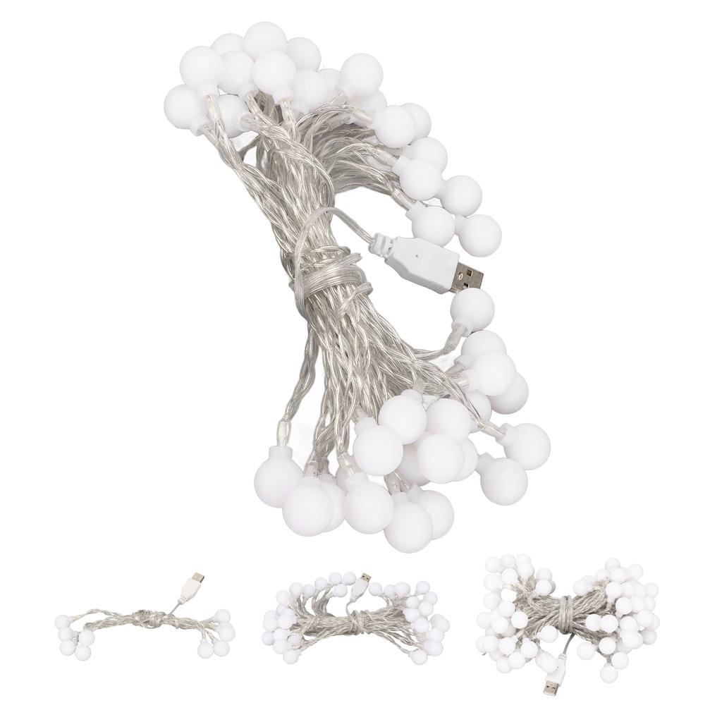 Ball String Light Waterproof USB Powered Colorful Decorative LED Lamp String for Christmas Party Bed