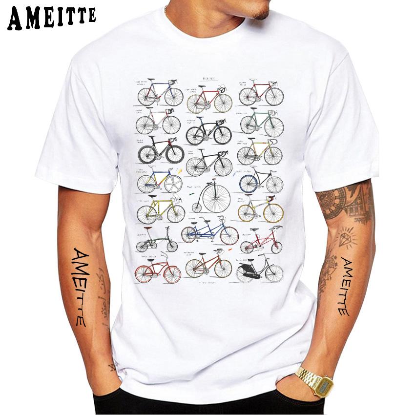 Father Takes Son Ride A Motorcycle Print T-Shirt Summer Men Short Sleeve Funny Bike Soprt White Casual Tops Hip Hop Boy Tees