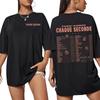Pierre Garnier Cada Segundo Tour Merch Camisetas Moda Hip Hop Camiseta Ropa para Mujer Hombre Camisetas de Algodón Oversize