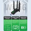 WIFI6 AX900 מתאם אלחוטי USB WiFi Bluetooth 5.4 פס כפול 2.4G+5GHz 4 אנטנות 900Mbps כרטיס רשת מקלט עבור WIN 10/11