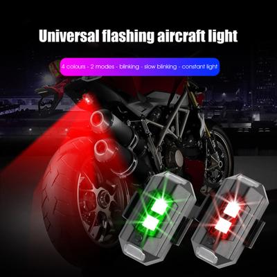 Position Light 22 Light Modes USB Port Rechargeable High Brightness Long Battery Life Warning Waterproof Motorcycle Rear Position Strobe Light for ATV