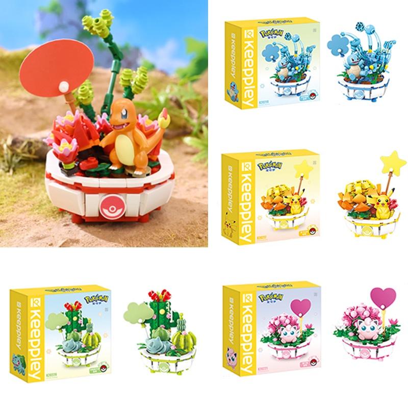 Assembly Puzzle Building Blocks Pikachu Charmander Toy Ornaments Gift