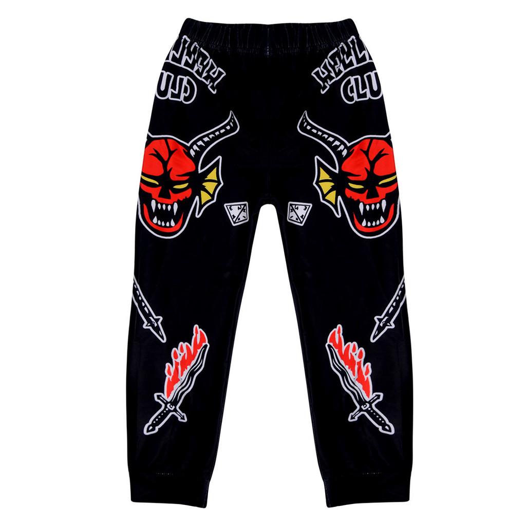 Kinderen Jongens Meisjes Stranger Hellfire Print T-shirt Broek Pyjama Slaapkleding Sets