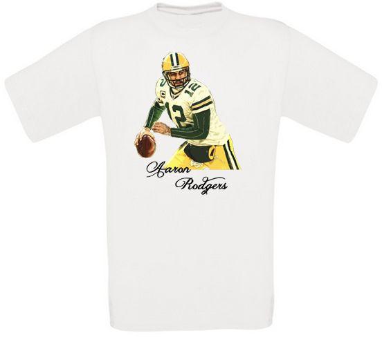 Aaron Rodgers Green Bay American Football TShirt NEW Unisex T-Shirt L