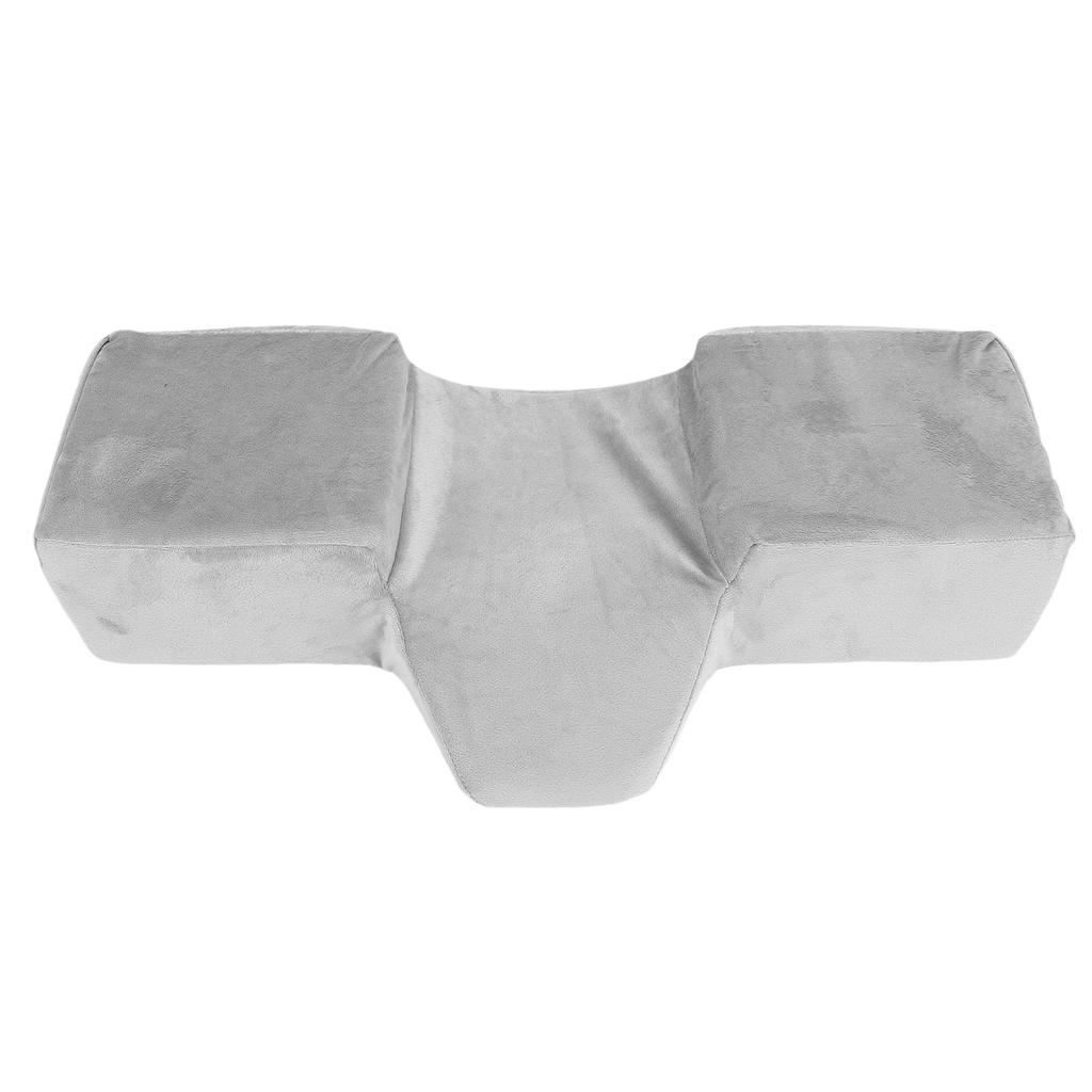 Eyelash Extension Neck Pillow Ergonomic Comfy Memory Foam Lash Extension Pillow with Side Pocket