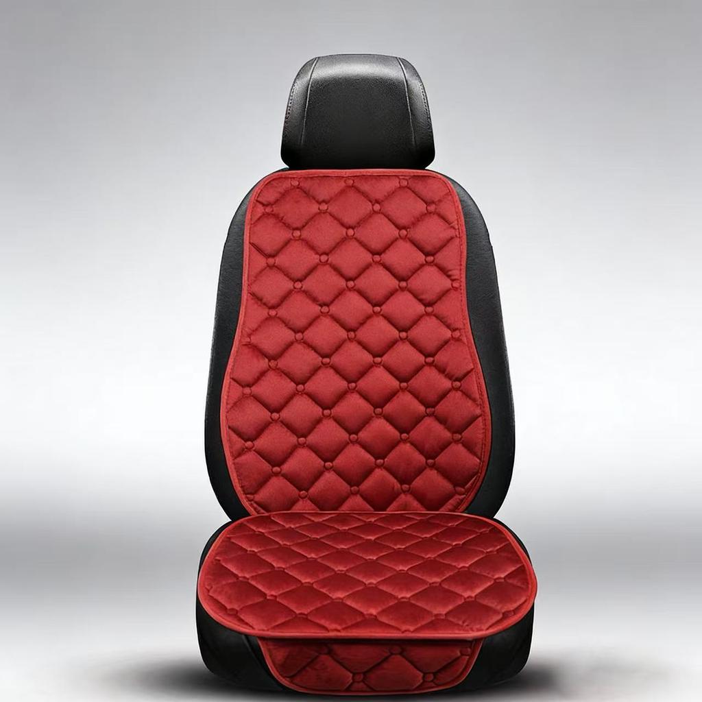 Winter Car Seat Cushion Heating, Insulation, Thickening, Cold Resistance, Winter Short Plush Three Piece Set, Complete Set, Five