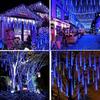Christmas Outdoor Meteor Shower Lights, Outdoor Garden Lights, Snow Meteor Shower Lights, LED Decorations Suitable for Trees