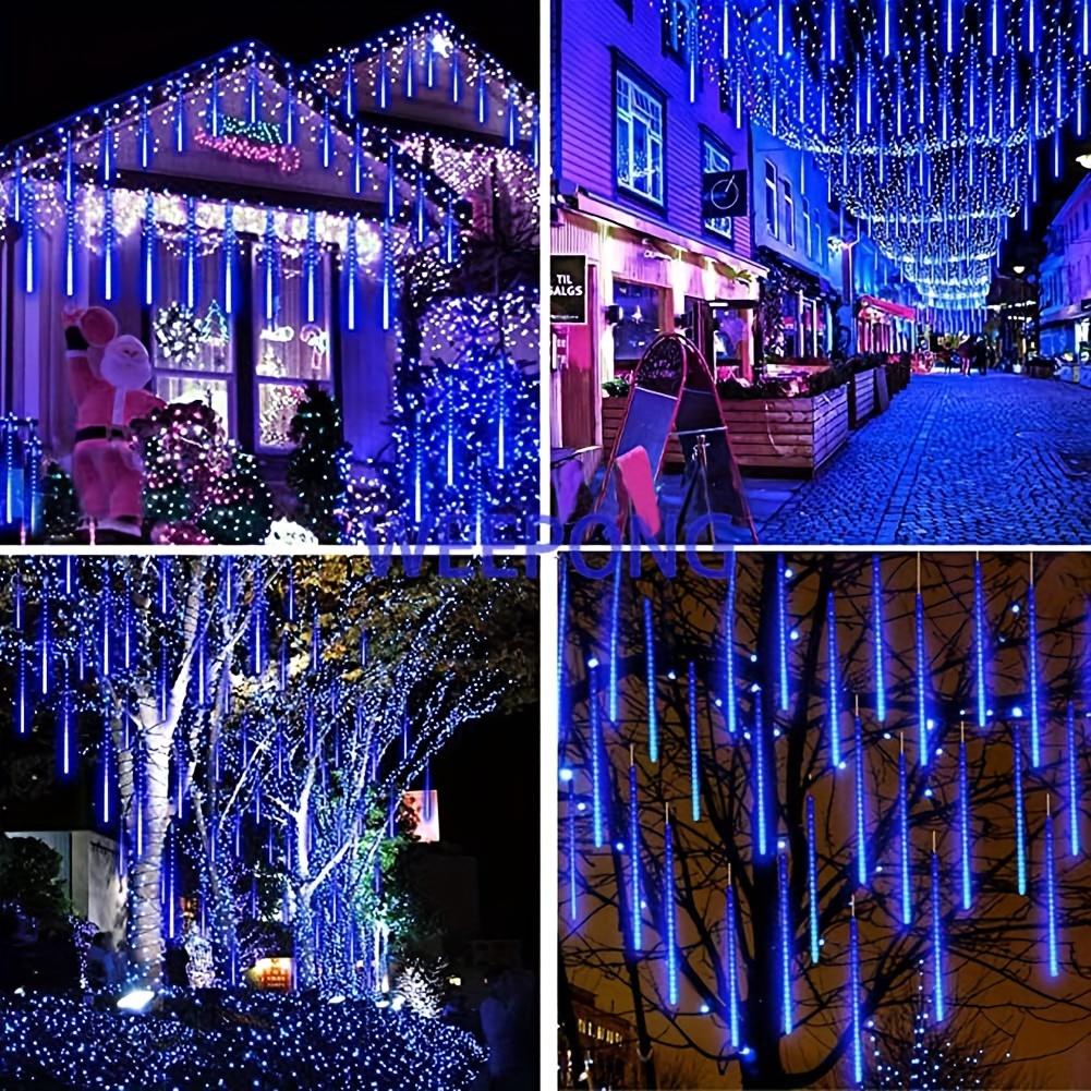 Christmas Outdoor Meteor Shower Lights, Outdoor Garden Lights, Snow Meteor Shower Lights, LED Decorations Suitable for Trees