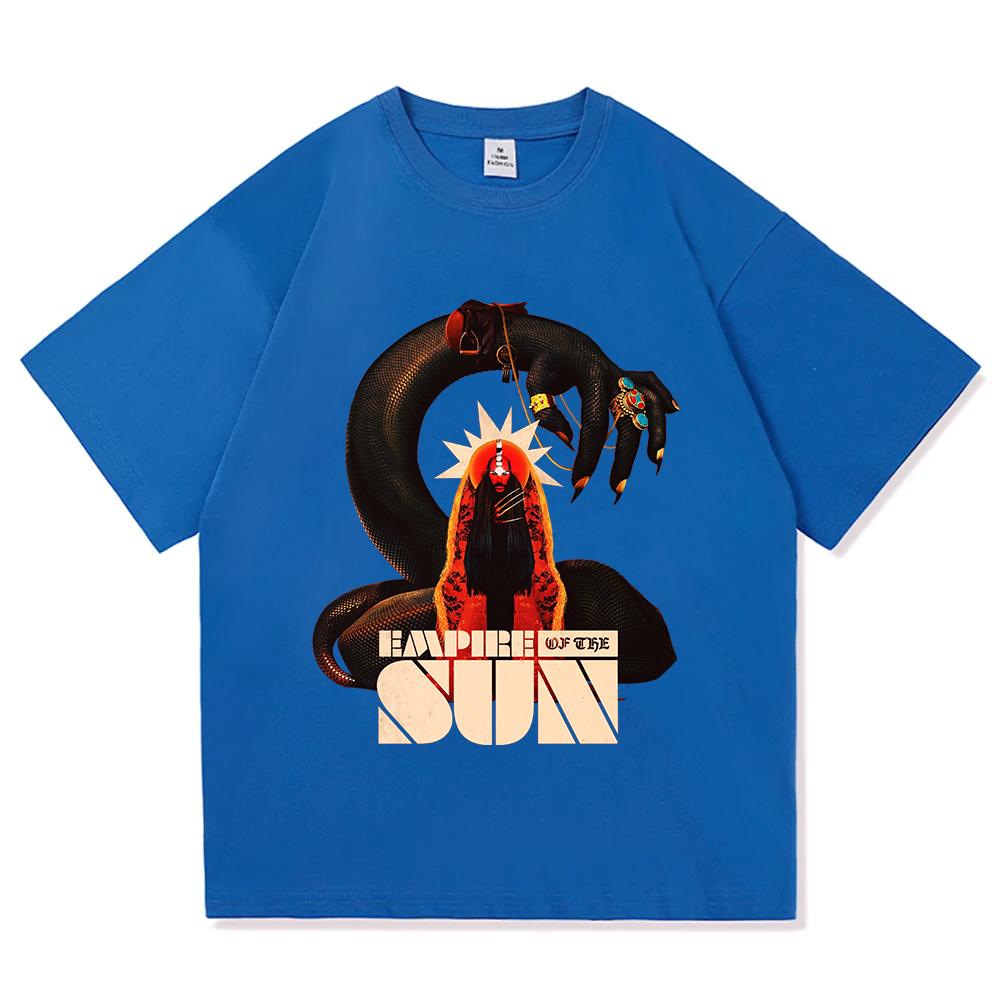 Ask That God Afterlife Tour 2026 Maglietta EMPIRE OF THE SUN Band Magliette alla Moda 100% Cotone Morbida Unisex Maglietta Unisex Streetwear