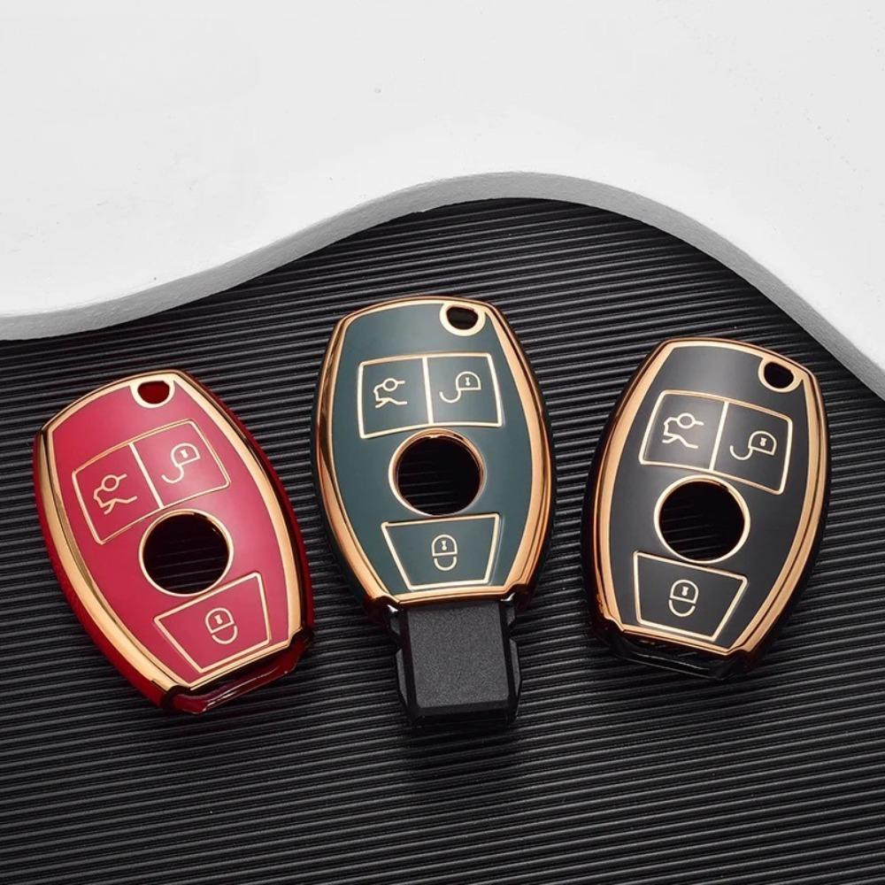TPU Car Remote Key Case Cover Shell Fob for Mercedes Benz A C E S G Class GLA CLA GLK GLC CLS W204 W463 W176 W251 W205 AMG