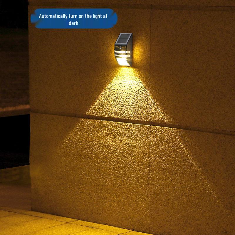 Waterproof Solar Wall Lamp for Courtyard or Main Entrance with Motion Sensor