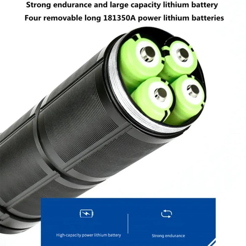 Lanternă LED Mare Super Luminoasă cu Bază Lungă Reîncărcabilă Ultra Puternică de Exterior Tactică Lampă de Mână Lanternă de Camping