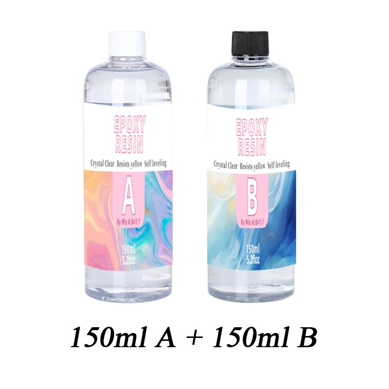 10,4/17,6oz AB Epoxidharz-Set Hitzebeständig Blasenfrei Nicht Vergilbend Hart Wie Felsen Kristallklar Epoxidharz Für Beschichtung & Handwerk
