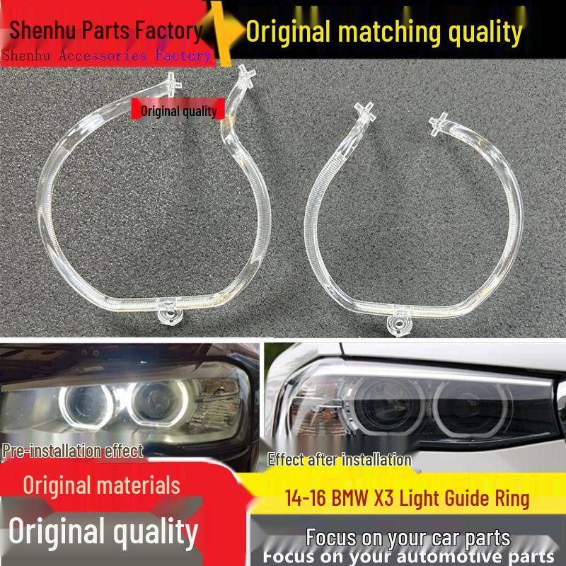 

LED Daytime Running Light Strip for 2014-2016 BMW X3: Front Headlight Guide Tube Driver s Inner Ring