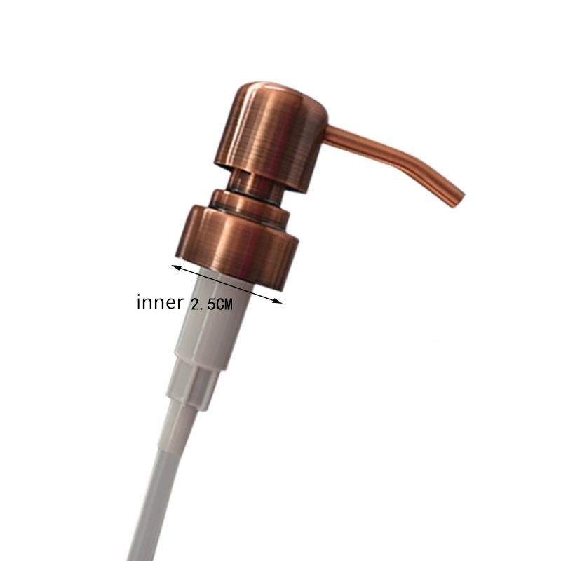 1ks Nerezová ocel 304 Tryska čerpadla Dávkovač tekutého mýdla do kuchyňského dřezu Černá/Zlatá/Růžové zlato