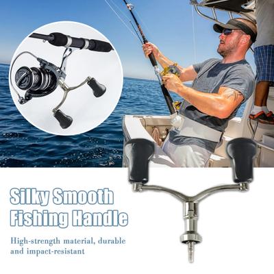 Mulinello da pesca bilanciere in lega di alluminio per impieghi gravosi Mulinello da spinning Baitcasting Maniglia di alimentazione Impugnatura di ricambio Accessori per la pesca