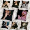 Cool D-Drake OvO Rap Pillow Case Square Double-Sided Printing Short Plush Sofa Cushion Cover Bedroom Bedside Pillow