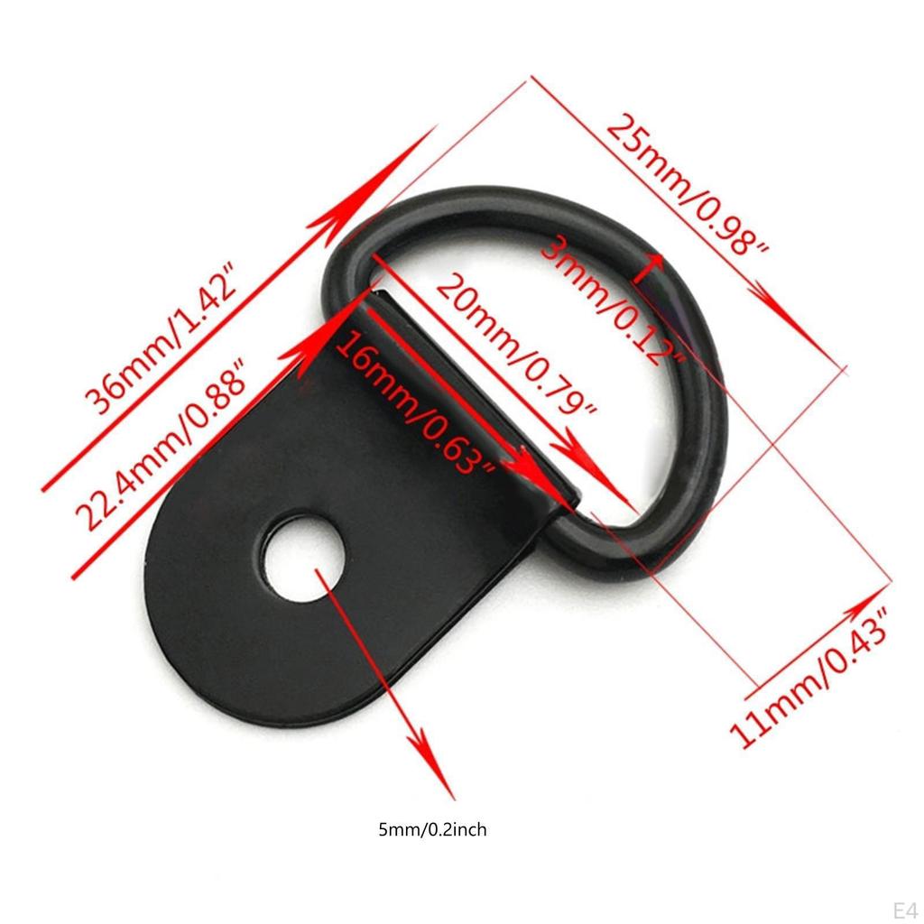 10 D- Carabiners, Truck Straps, Car Fastening Clips, Trailer Accessories for Trucks, Cars, Vehicles
