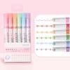 Highlighter Pen Set Wave Flower Border Markers for Journaling Multi-Color Smooth Writing Creative Drawing Tool for Scrapbooking & DIY Crafts
