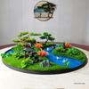 High-End Hotel Dining Table Flower Arrangement and Miniature Landscape Decor