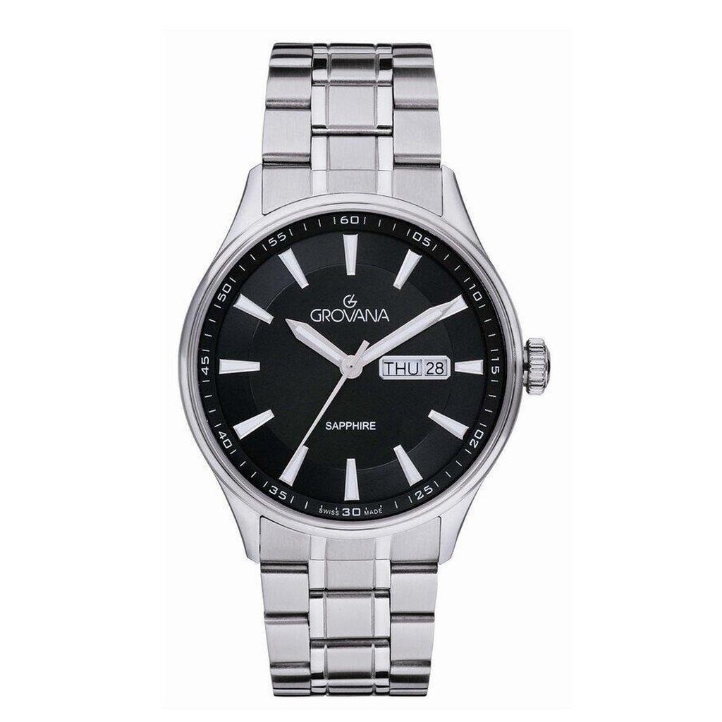 

Грована Ст. Чоловічий годинник Andrews з нержавіючої сталі, чорний циферблат, кварцовий, 1194.1137 чорний