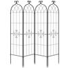 Garden Trellis, 180 x 52.5 cm Rose Trellis, 4 Packs Garden Flower Rose Trellises with Powder-Coated Finish & Convenient Locking Design, Plant Support