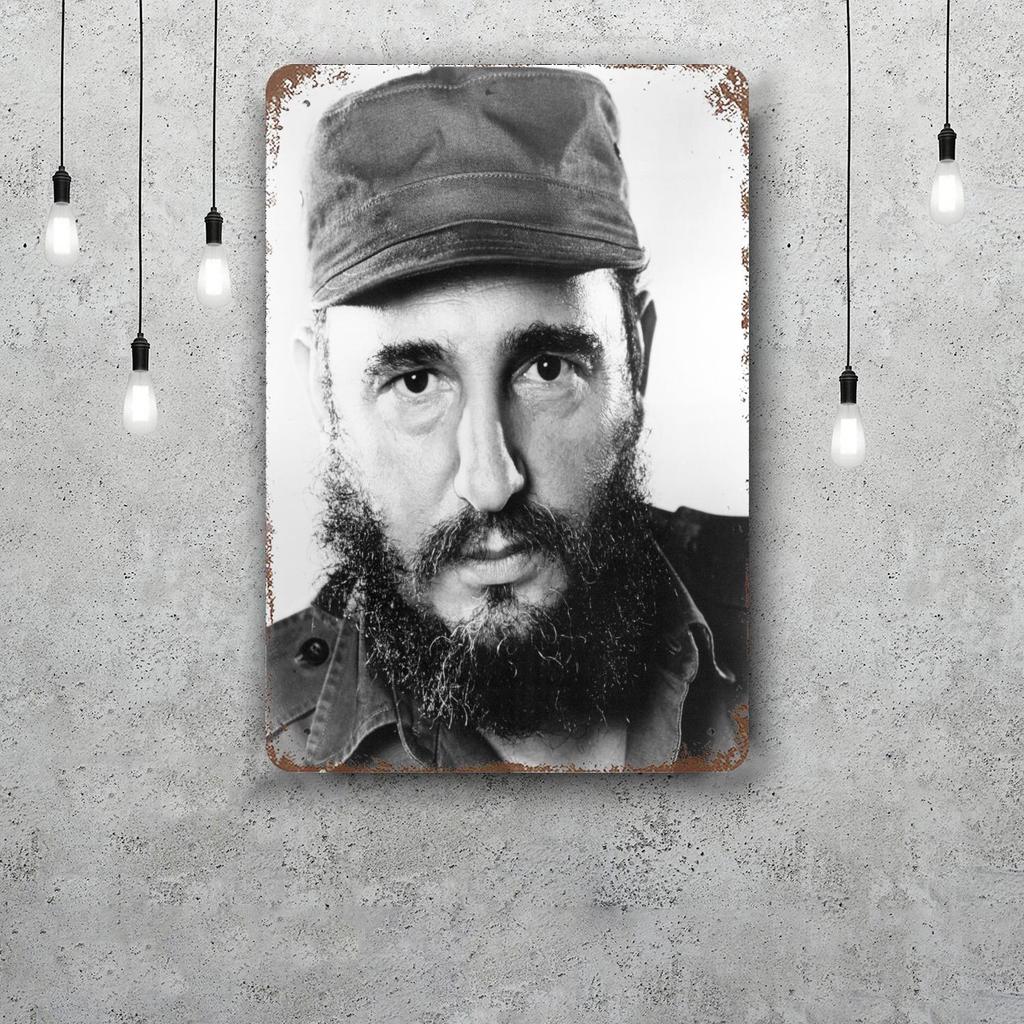fidel castro Chairman Vintage Metal Tin Signs Posters Decor Retro Metal Plaque Wall Art Decor for Garage Bar