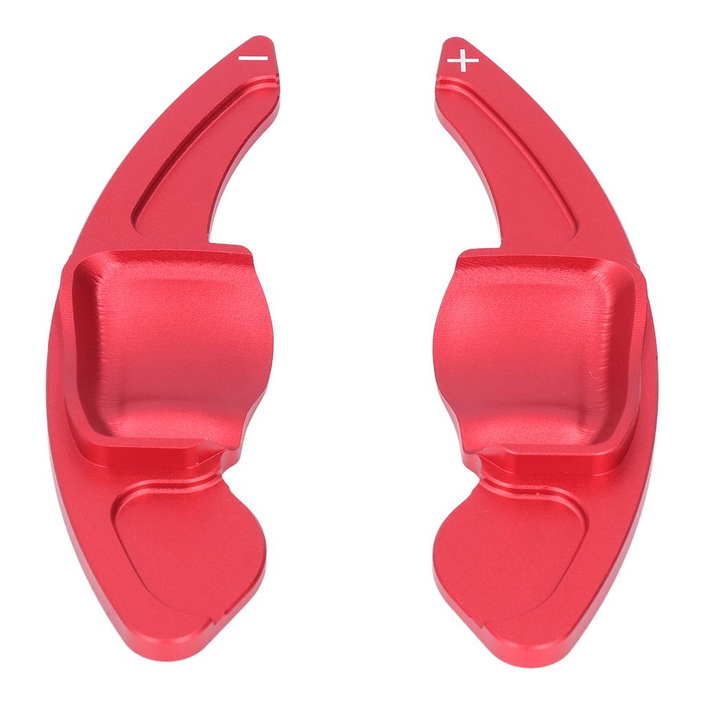 2 Stück Rote Lenkradschaltwippen Aluminiumlegierung Auto Umbau Dekorationszubehör Ersatz für Seat Leon