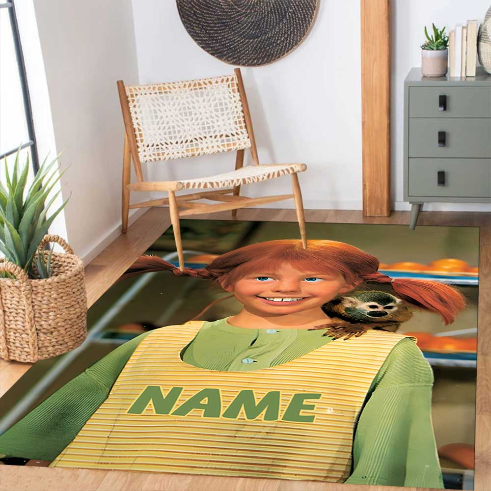 Pipi Customize your name rug, office chair cushion, home bedroom living room gift.
