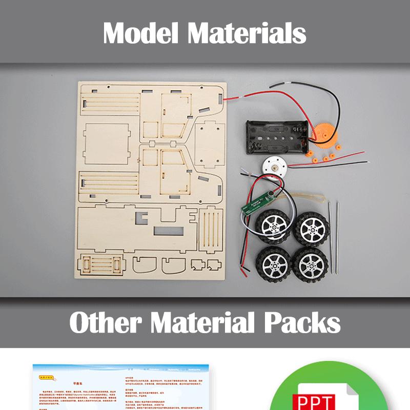 Voice Control Car Children's Technology Handmade Small DIY Car Material Package Students Steam Science Education Toys