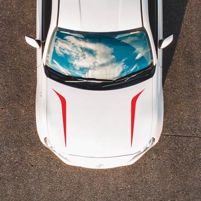 2 PCS Car Hood Decal Sticker Auto Vinyl Film Long Stripe Decals DIY Sport Styling Stickers