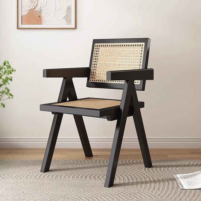 Chandigarh Solid Wood Rattan Dining Chair