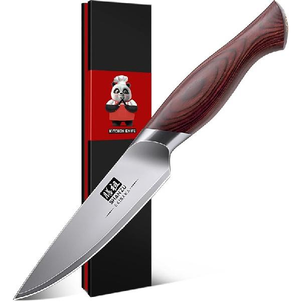 SHAN ZU Chef Knife 8 Inch, High Carbon Japanese 10Cr15Mov Stainless Steel Kitchen Professional Cooking Knife, Ultra Sharp Japanese Knife with