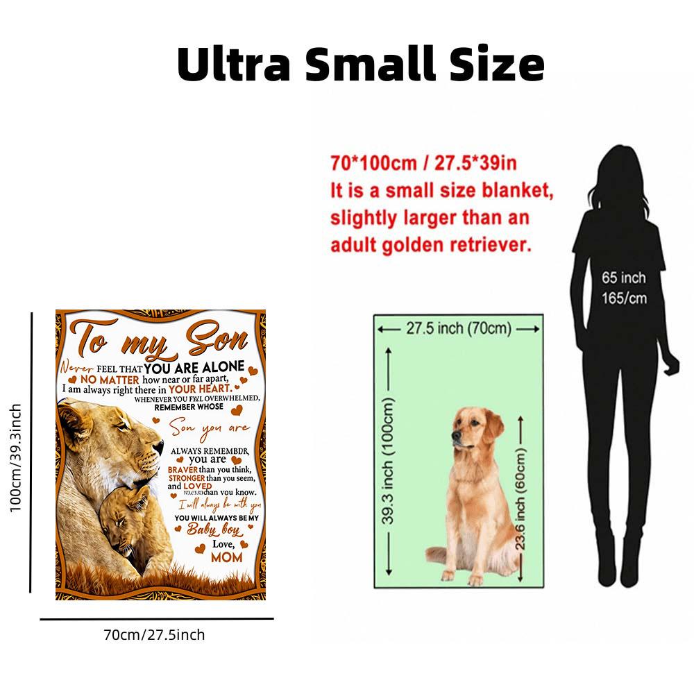 Lion Printed Blanket-Soft and comfortable flannel blanket. A gift for family on Christmas, Valentine's Day and Mother's Day.