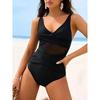 2026 Cross Frill Swimsuit Women One Piece Sexy Solid Vintage Swimwear Female Beachwear Bathers Bathing Swimming Swim Suit