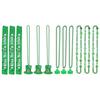 12x St. Patrick's Day Accessories Set Green Shamrock Beads Necklaces Irish Party Shoulder Straps for Costume Accessories