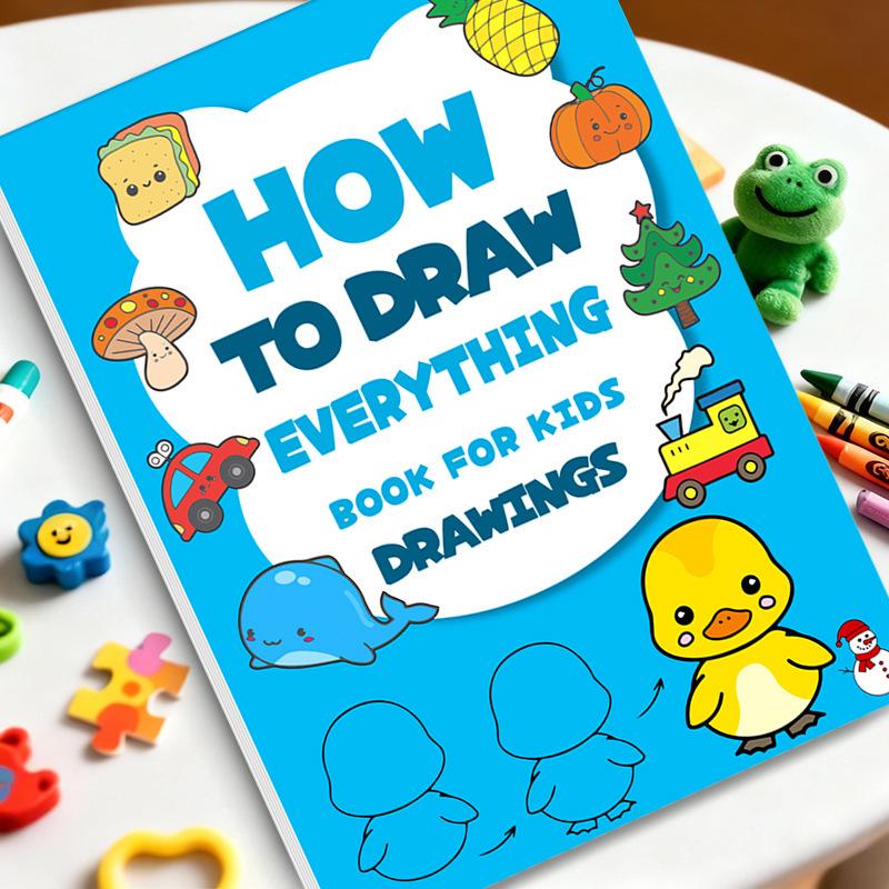 Step-by-Step Drawing & Coloring Book for Toddlers: Kindergarten Doodling & Art Guide for Children