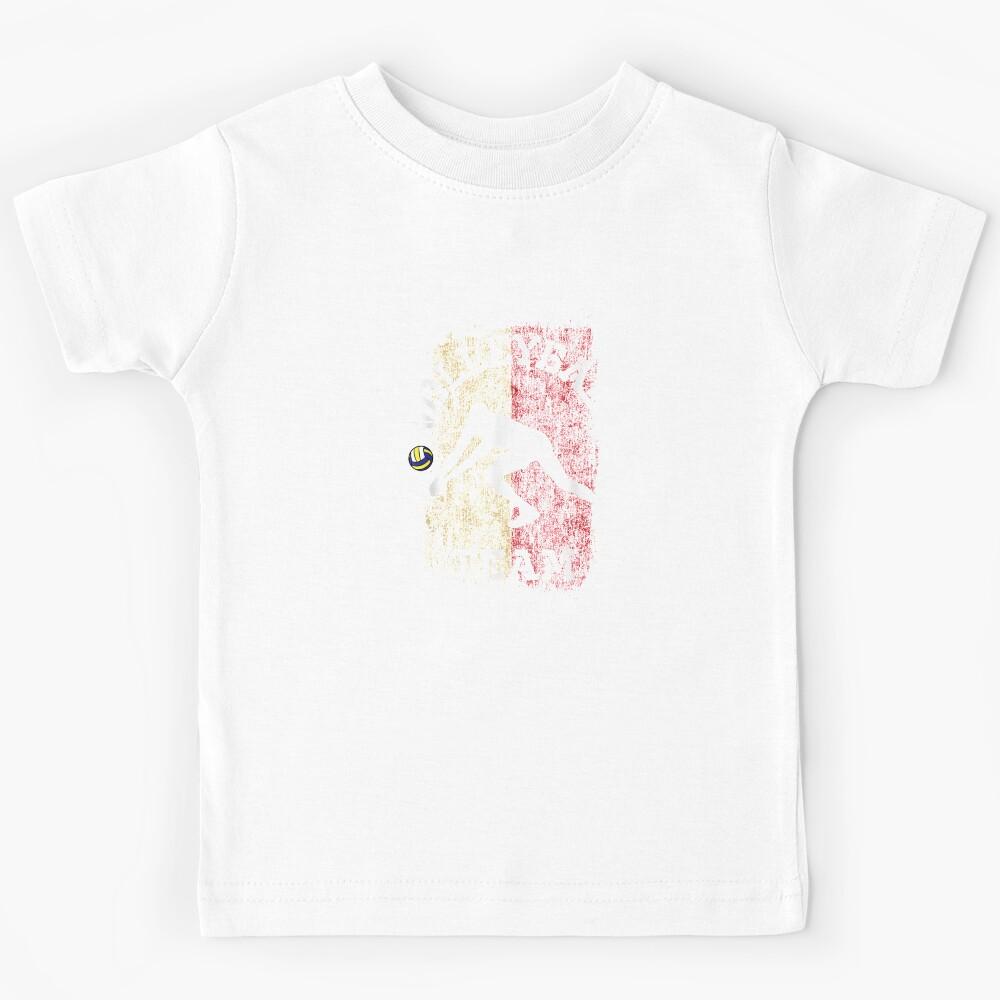 Volleyball Poland Flag Team Indoor Beach Player Kids T-Shirt 170