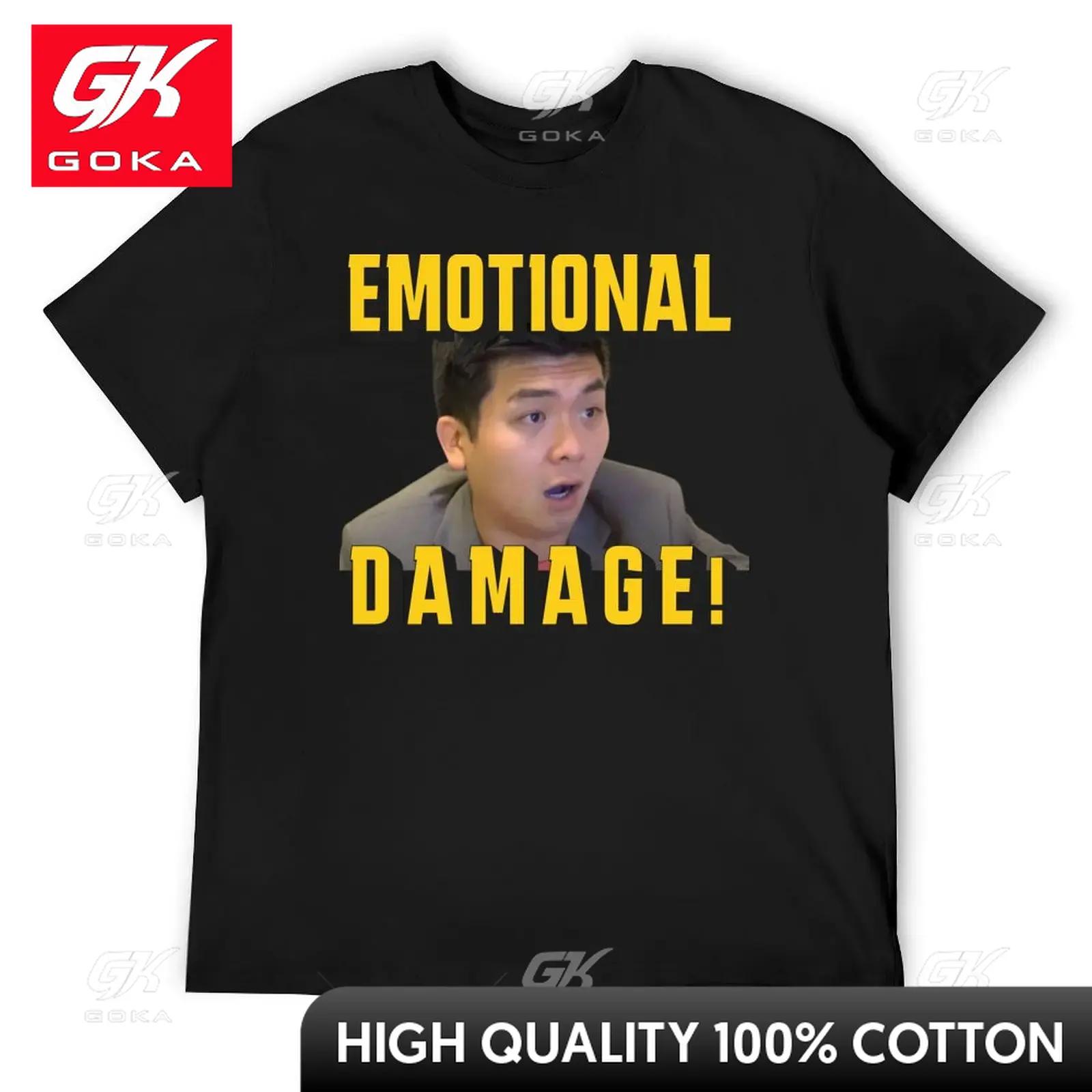 

Emotional Damage TShirt Oversizeds Customs Design Your Own Unisex Workout Shirt Cute Funny Vintage Graphic T Shirts 4XL