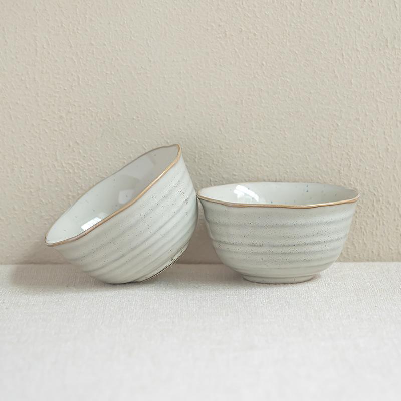 Rice Bowl Japanese Ceramic Bowl Creative Phnom Penh Small Bowl Bowl Tableware Round Bowl Household Eating Bowl Fruit Bowl