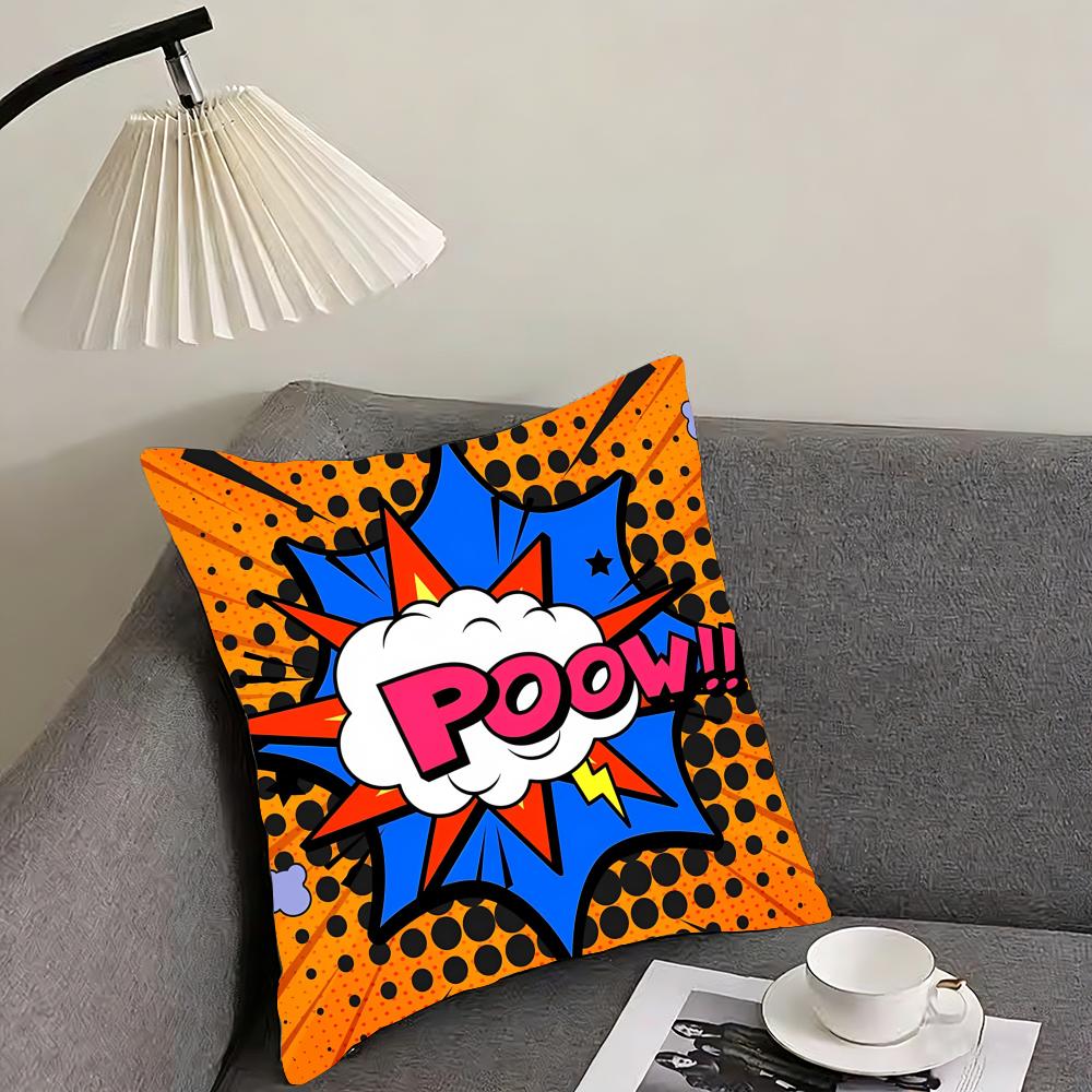 Exploding Bubbles Welcome Cushion Cover Elegant Comfort Pillowcase Sofa Bed Doublesided Printed Invisible Zipper Home Decor