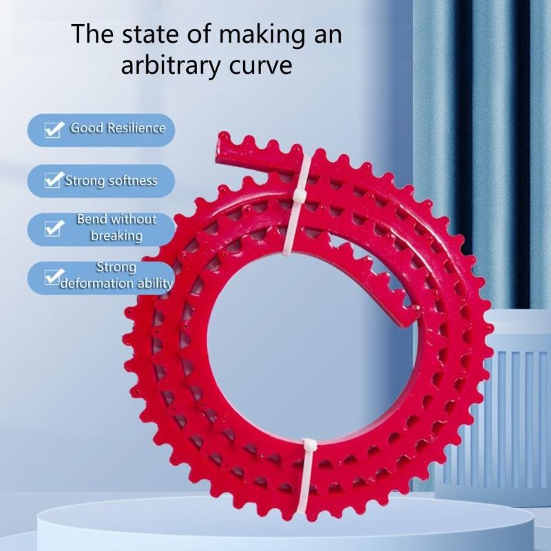 Woodworking Profiling Strips Flexible Curve Templates Excellent Rebounds Fixed Complex Shape Woodworking Gear Driven