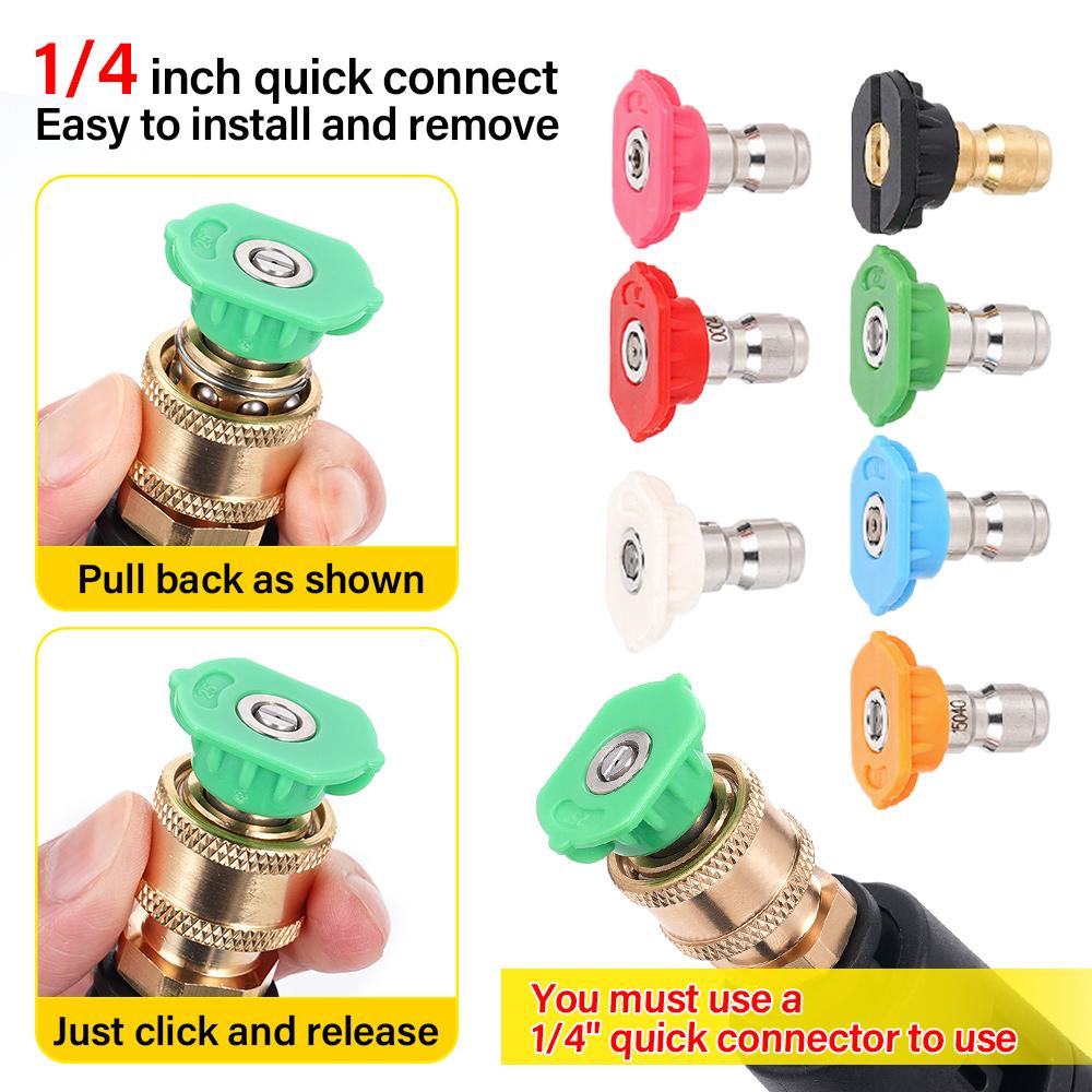 For Lavor Washing Gun Foam Pot Adapter 1/4 Quick Connector High Pressure Car Wash Accessories Optional Connector