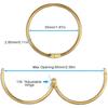 24 Pack Curtain O-Rings Multifunctional Purpose Decorative Metal Shower Curtain Rings Rustproof Iron Bath Drape Loop Smooth